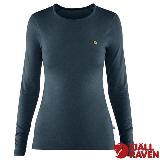 【Fjallraven 小狐狸】女 Bergtagen Thinwool美麗諾羊毛長袖排汗衣/89886-570 高山藍