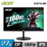 【Acer 宏碁】Nitro XV271U M3 27型 180Hz 電競螢幕【福利品】