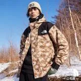 【The North Face】男 3效能 防水透氣防風耐磨連帽外套/夾克.風雨衣/7UR9-II7 棕兔紋