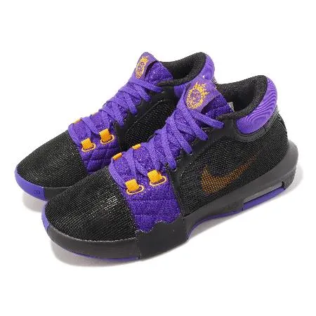 Nike 籃球鞋 LeBron Witness VIII EP 男鞋 黑 紫 湖人配色 LBJ Lakers FB2237-001