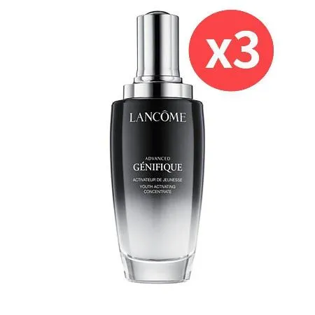 三入組 LANCOME蘭蔻 超未來肌因賦活露 100ML  小黑瓶(國際航空版)