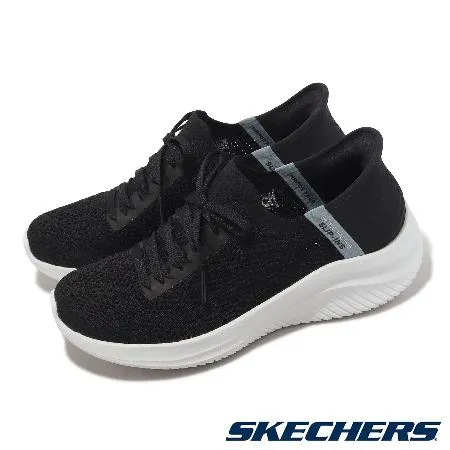 Skechers 休閒鞋 Ultra Flex 3.0 Slip-Ins 女鞋 黑 白 瞬穿科技 運動鞋 記憶鞋墊 896211BKW