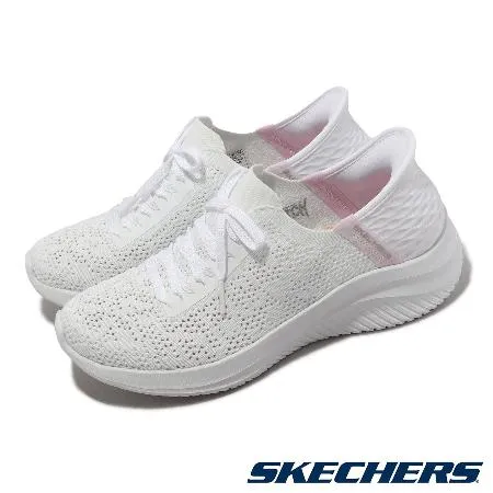 Skechers 休閒鞋 Ultra Flex 3.0 Slip-Ins 女鞋 白 瞬穿科技 運動鞋 避震 記憶鞋墊 896211WHT