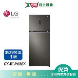 LG樂金395L WiFi智慧變頻雙門冰箱GN-HL392BSN 含配送+安裝【愛買】