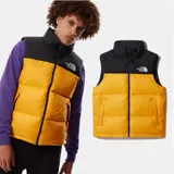 【The North Face】ICON 熱賣款_經典配色透氣保暖鵝絨背心(亞洲版型)/3JQQ-56P 黃 N