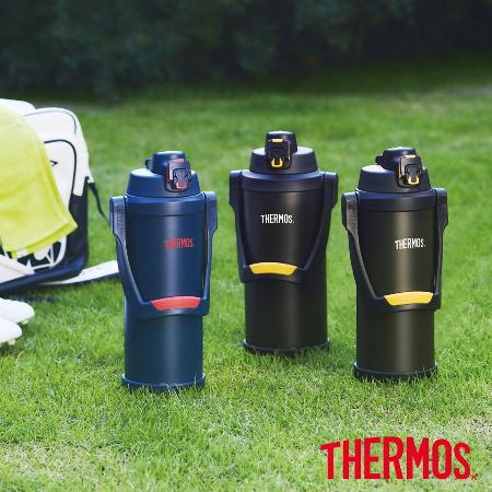 【THERMOS膳魔師】不鏽鋼大容量彈蓋真空保冷瓶2500ml(FFV-2501)