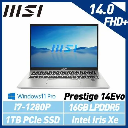 MSI 微星 Prestige 14Evo B12M-434TW 14吋 輕薄筆電