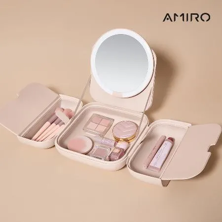 AMIRO覓光行動LED
美妝鏡折疊收納化妝箱