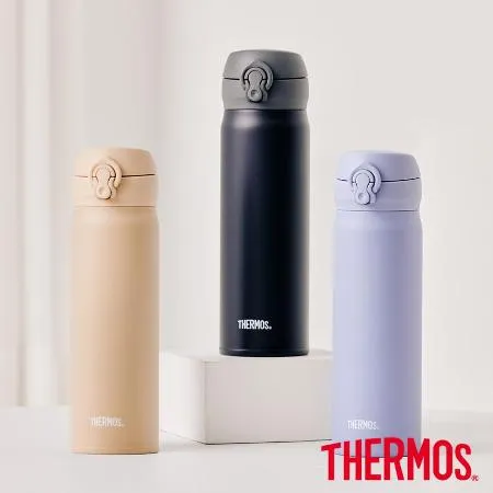 【THERMOS 膳魔師】不鏽鋼超輕量彈蓋真空保溫瓶500ml(JNL-504)