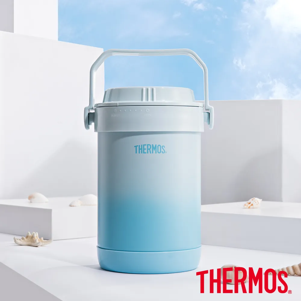 【THERMOS膳魔師】不鏽鋼真空保溫燜燒提鍋1500ml(RPF-20)