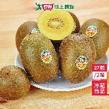 紐西蘭陽光金圓頭奇異果2箱(27粒/箱)【愛買】