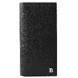 BALLY 6301147 BALIRO 金屬LOGO牛皮對開長夾.黑