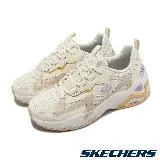 Skechers 休閒鞋 D Lites Hyper Burst 女鞋 米白 紫 固特異大底 老爹鞋 記憶鞋墊 拼接 896178NAT