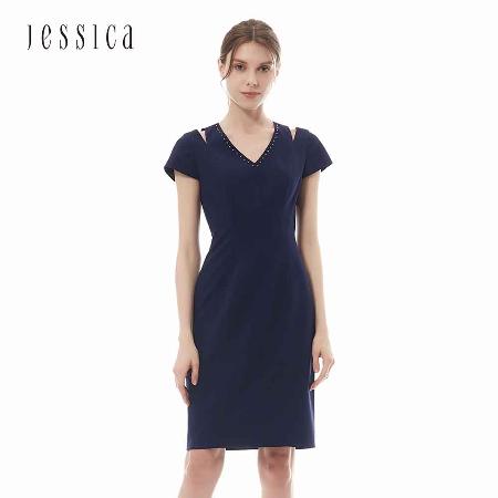 JESSICA
氣質V領鏤空修身洋裝
