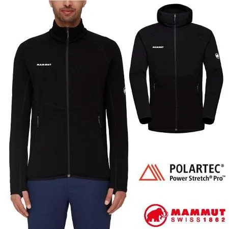 【MAMMUT 長毛象】男 Aconcagua ML 輕量透氣快乾耐磨保暖連帽外套/1014-04281-0001 黑