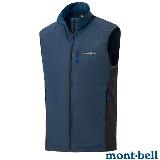 【MONT-BELL】男 LIGHT SHELL VEST 軟殼防潑水背心.立領背心/1106559 NV 海軍藍