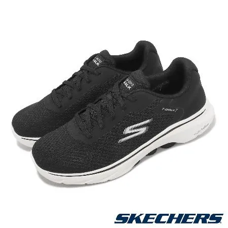 Skechers 休閒鞋 Go Walk 7-The Construct 男鞋 黑 白 健走 緩震 運動鞋 216636BKW