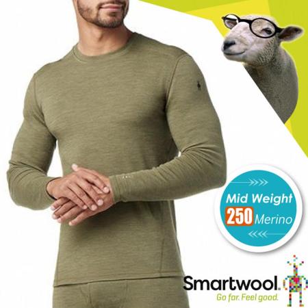 美國 SmartWool
100%美麗諾羊毛保暖圓領長袖上衣