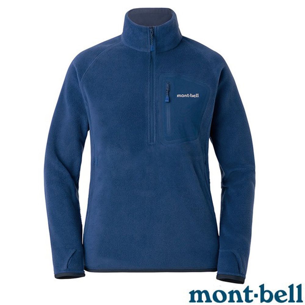 【MONT-BELL 日本】女 CP100 PULLOVER 舒適輕量保暖刷毛上衣