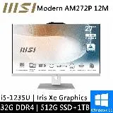 微星 Modern AM272P 12M-471TW-SP5 27型 白 特仕版