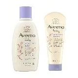 【Aveeno 艾惟諾嬰兒】薰衣草燕麥洗沐呵護組(沐浴露 236ml+保濕乳 227ml)