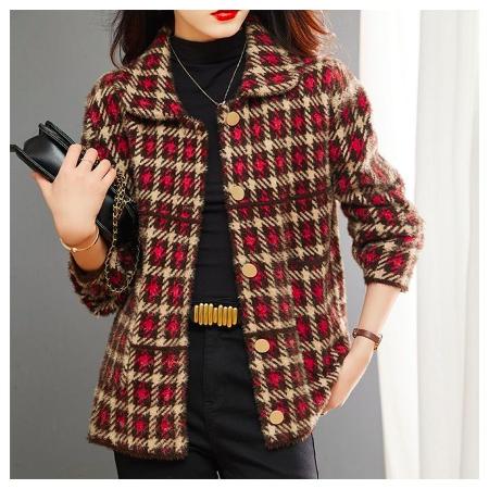 AKARA
格紋秋冬毛呢外套