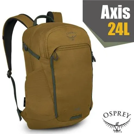 *【OSPREY】新款 Axis 24 多功能日用通勤電腦背包24L.雙肩後背包/斑紋棕 Q