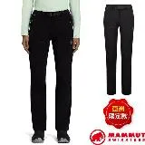 【MAMMUT 長毛象】女 Yadkin 2.0 SO 日系保暖軟殼褲(附腰帶) 1021-01220-0001 黑