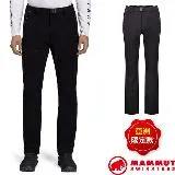 【MAMMUT 長毛象】男 Yadkin 2.0 SO 日系保暖軟殼褲(附腰帶) 1021-01230-0001 黑