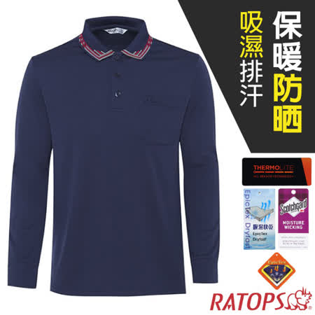瑞多仕-RATOPS
男款長袖保暖休閒POLO衫