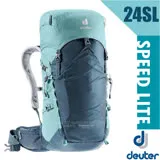 【德國 Deuter】Speed Lite 24SL 輕量級透氣健行登山背包(超輕網狀設計/人體工學肩帶)/3410521 藍/湖藍