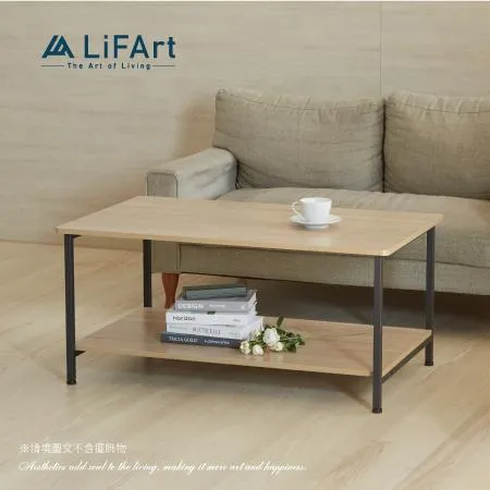 【LiFArt】工業風雙層茶几桌