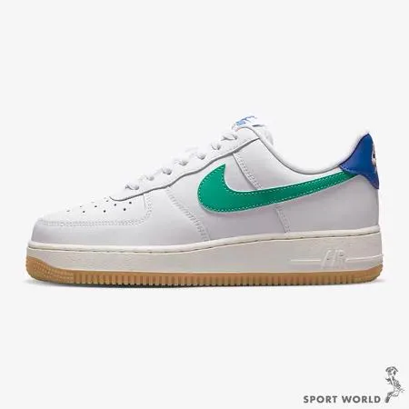 Nike Air Force 1 07 女 休閒鞋 基本 緩震 白綠藍DD8959-110