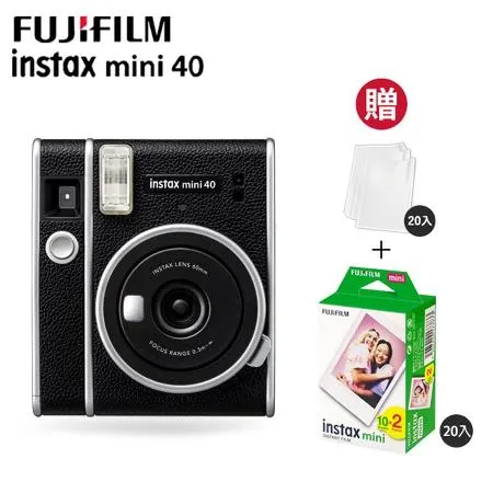 【贈空白底片2卷+透明保護套20入】 富士 FUJIFILM instax mini 40 復古型拍立得相機 公司貨 