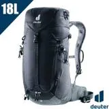 【德國 Deuter】TRAIL 18L輕量拔熱透氣登山背包(AIRCONTACT 3D立體背負系統)3440123 黑