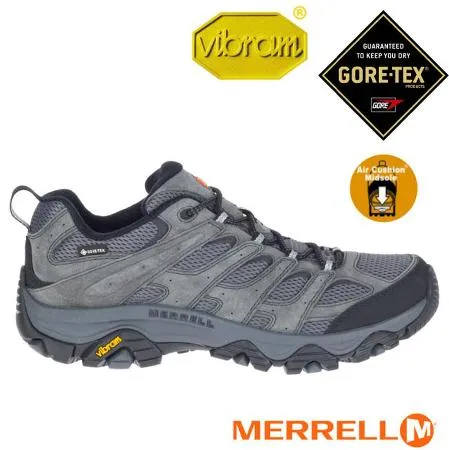 【MERRELL】男 MOAB 3 GORE-TEX 多功能防水透氣登山健行鞋.登山鞋/ML035799 鐵灰