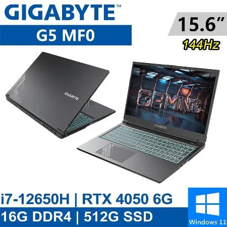 GIGABYTE技嘉 G5 MF0-G2TW313SH 15.6吋 黑 筆電