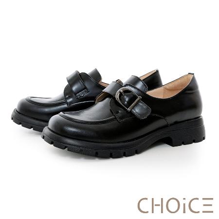 CHOiCE
牛皮大方釦厚底孟克鞋