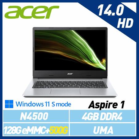 【雙碟升級】ACER 宏碁 Aspire1  A114-33-C53V  14吋 輕薄筆電
