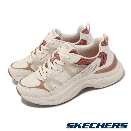 Skechers 休閒鞋 Hazel-Embrace-Her 女鞋 米白 紅 緩震 記憶鞋墊 復古 運動鞋 177577WTAN