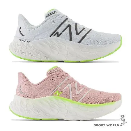 New Balance 女鞋 慢跑鞋 Fresh Foam X More 粉/冰藍 WMORCI4/WMORCR4