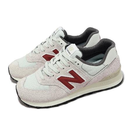 New Balance 休閒鞋 574 男鞋 女鞋 灰 紅 復古 麂皮 緩震 運動鞋 NB 紐巴倫 U574SOR-D