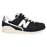 NEWBALANCE 男女中大童復古慢跑鞋-WIDE-996系列 N字鞋 NB 黑白