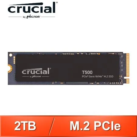 美光Micron Crucial T500 2TB M.2 PCIe 4.0 SSD固態硬碟