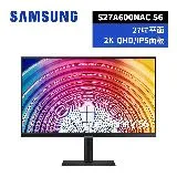 抽耳機 SAMSUNG 27吋 S6 QHD 高解析度平面顯示器 (ENERGY STAR) S27A600NAC