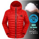 【The North Face】男 800FPl 超輕保暖鵝絨羽絨連帽外套.夾克 3CFR 紅 N