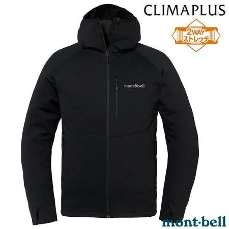 【mont-bell】男 TRAIL ACTION PARKA 彈性刷毛保暖連帽外套 1106733 BK 黑
