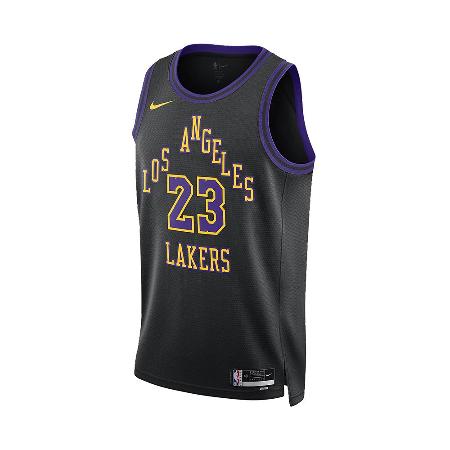 NIKE 男 LAL MNK DF SWGMN JSY CE 23 籃球背心-DX8506-012