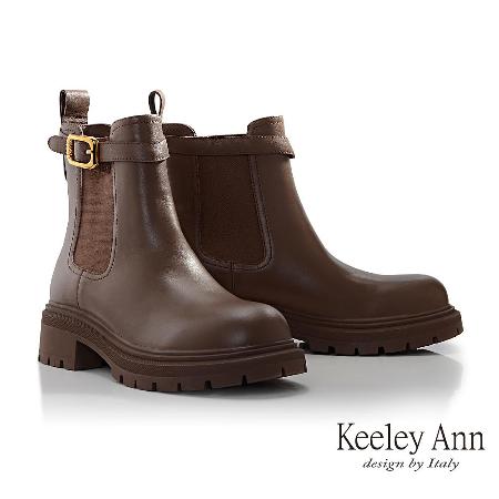 Keeley Ann 
知性金屬扣切爾西短靴