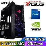 華碩Z790平台【FE1EE4017K】(i9-14900K/64G/2TB/RTX4070TI-12G)